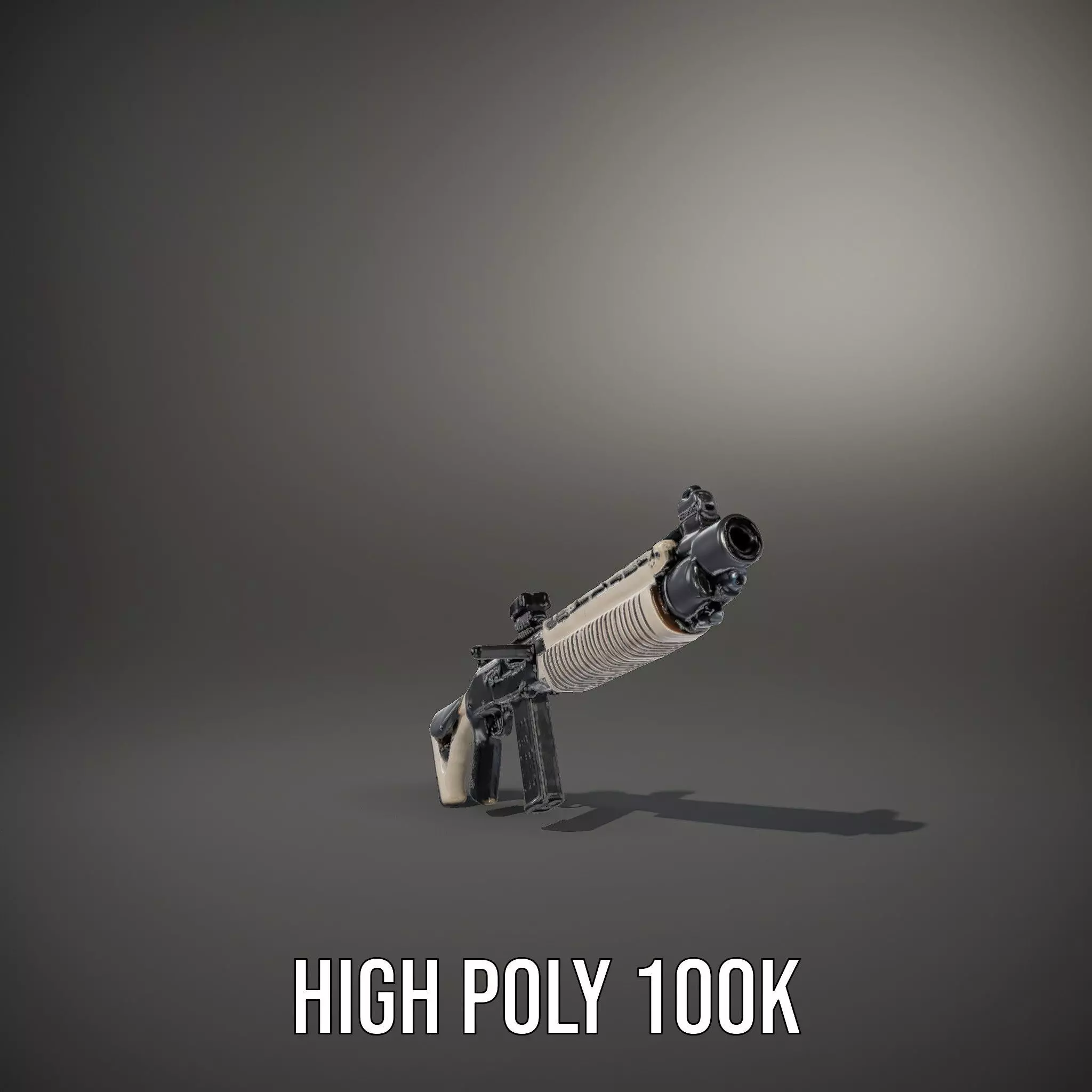 Tactical Shotgun model pack Low-poly 3D model_11