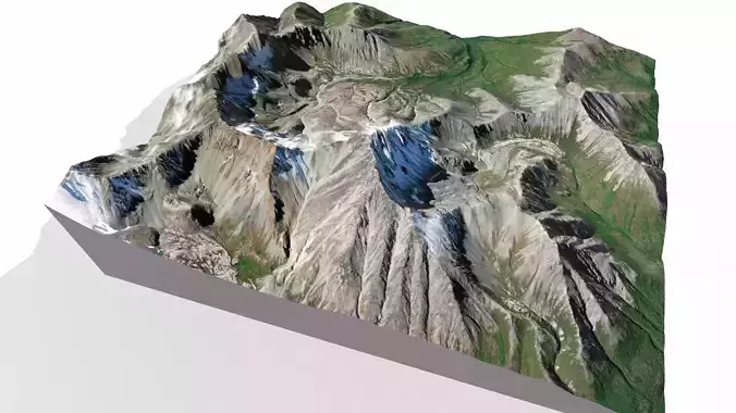 Mountain landscape Matanuska Peak Alaska USA