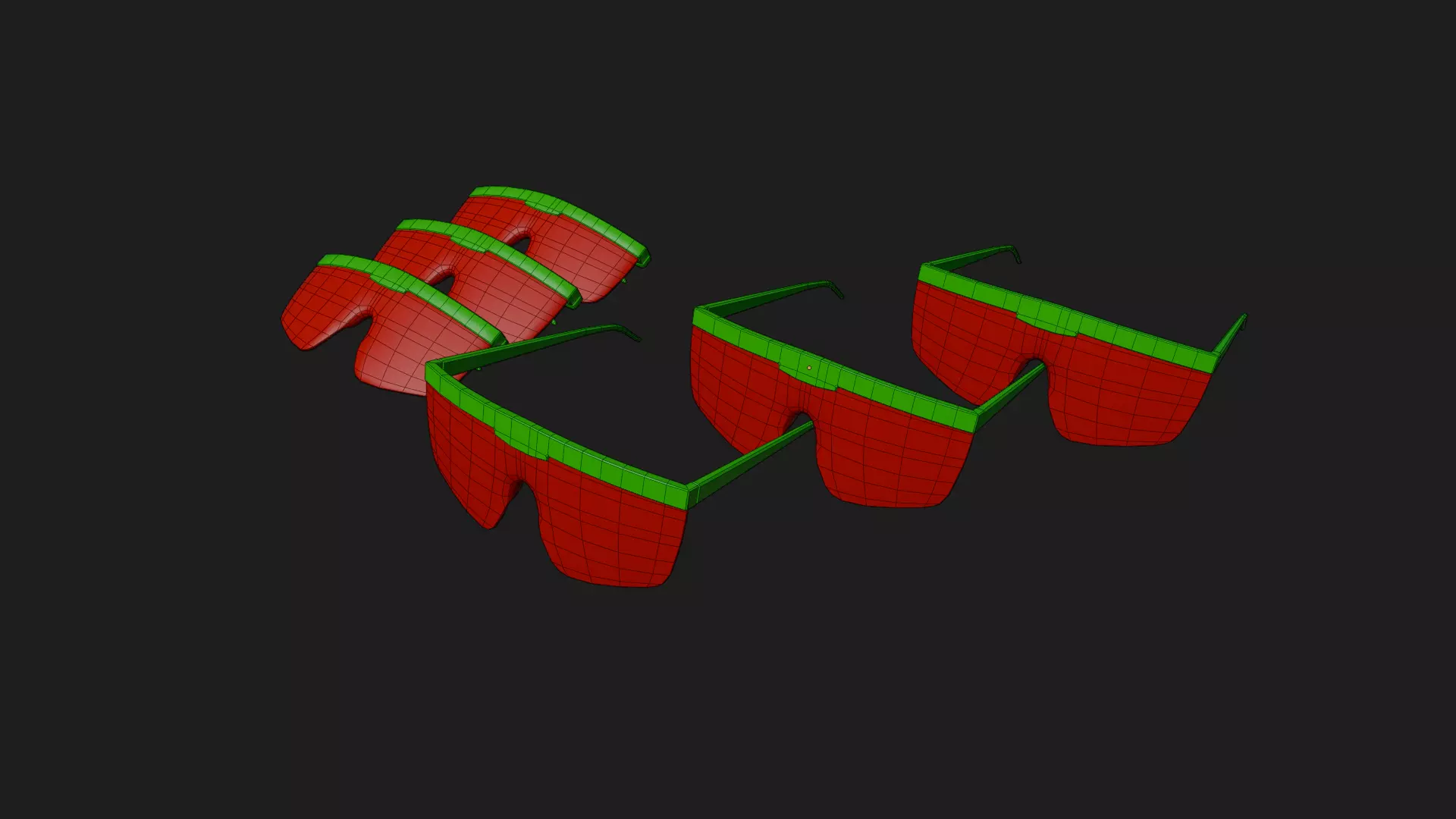 Safety Glasses 3D model Low-poly 3D model_9