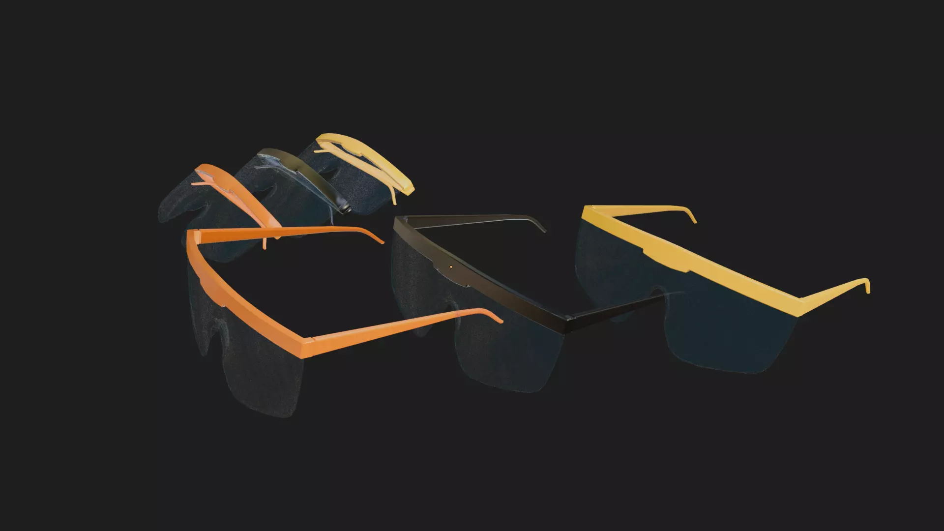 Safety Glasses 3D model Low-poly 3D model_2