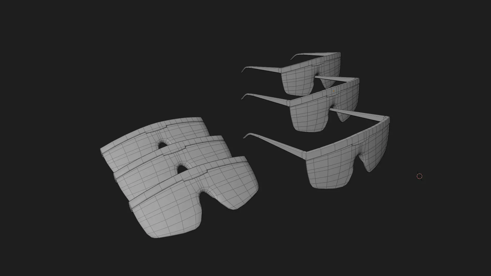 Safety Glasses 3D model Low-poly 3D model_6