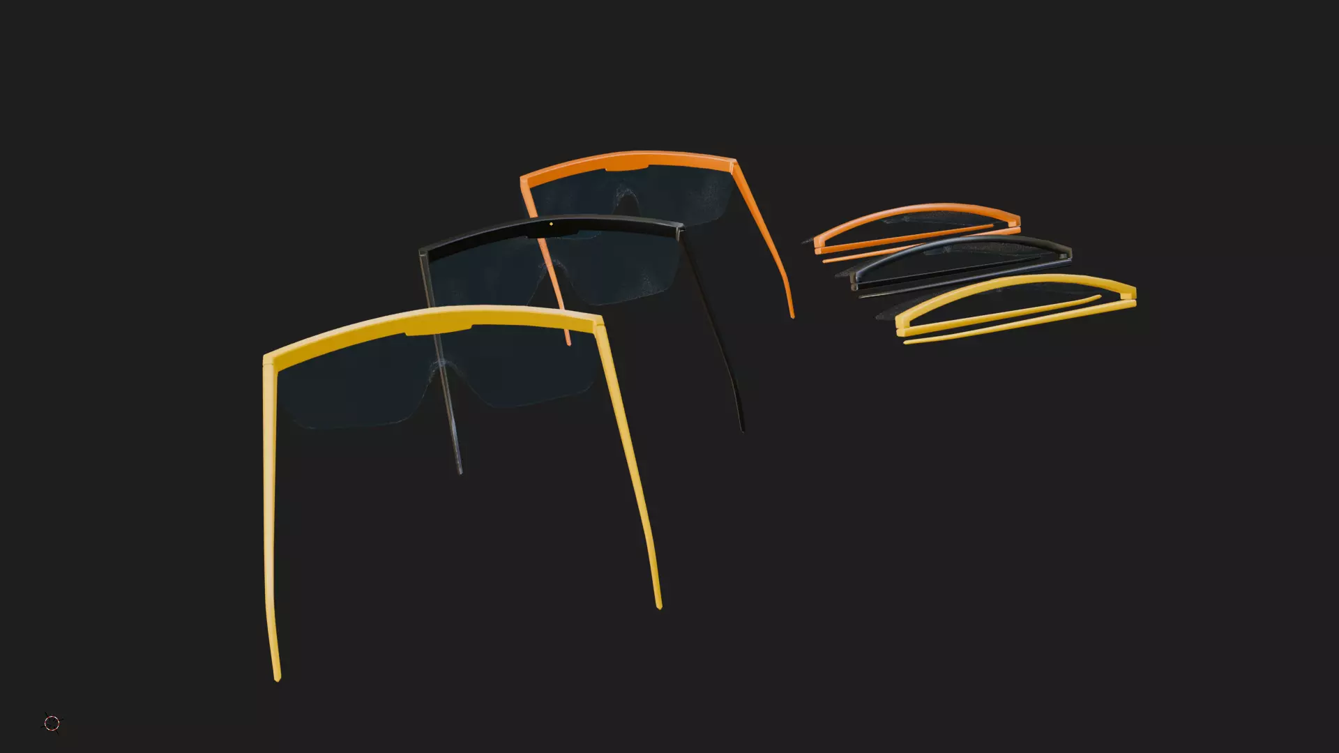 Safety Glasses 3D model Low-poly 3D model_4