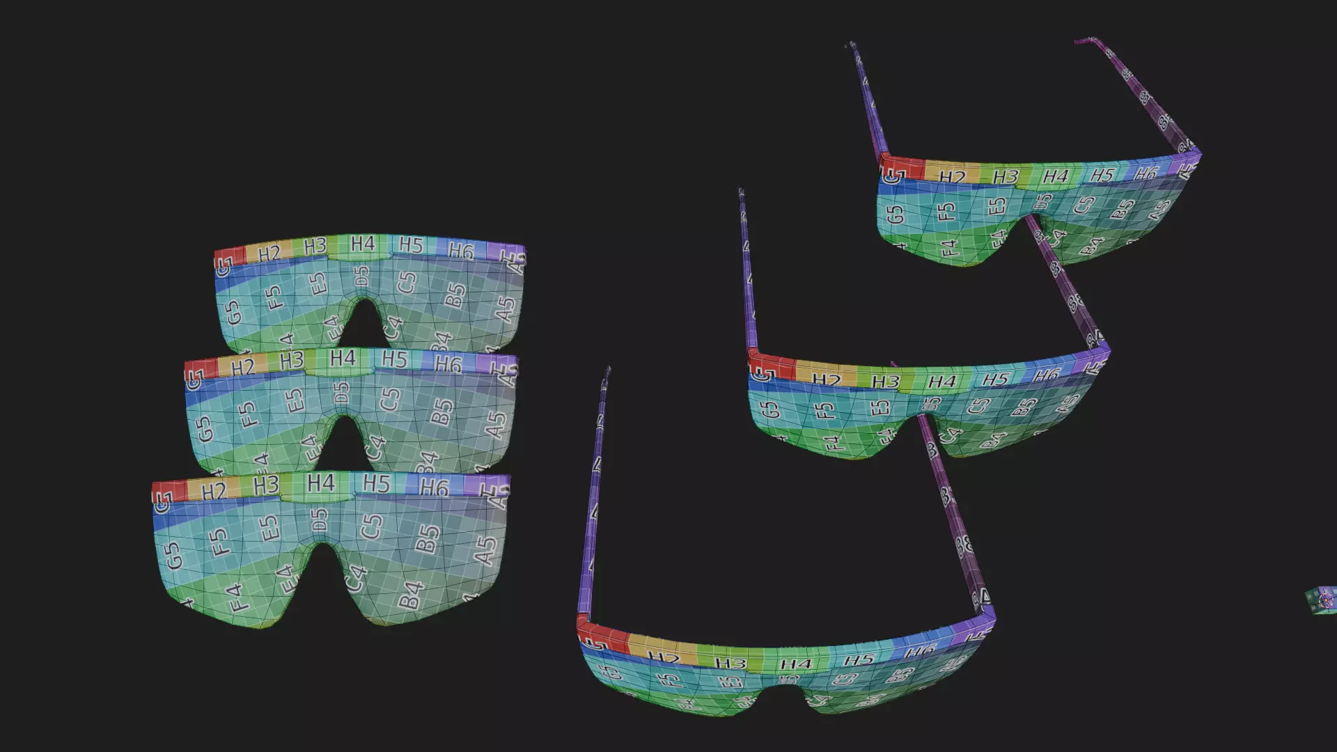 Safety Glasses 3D model Low-poly 3D model_11