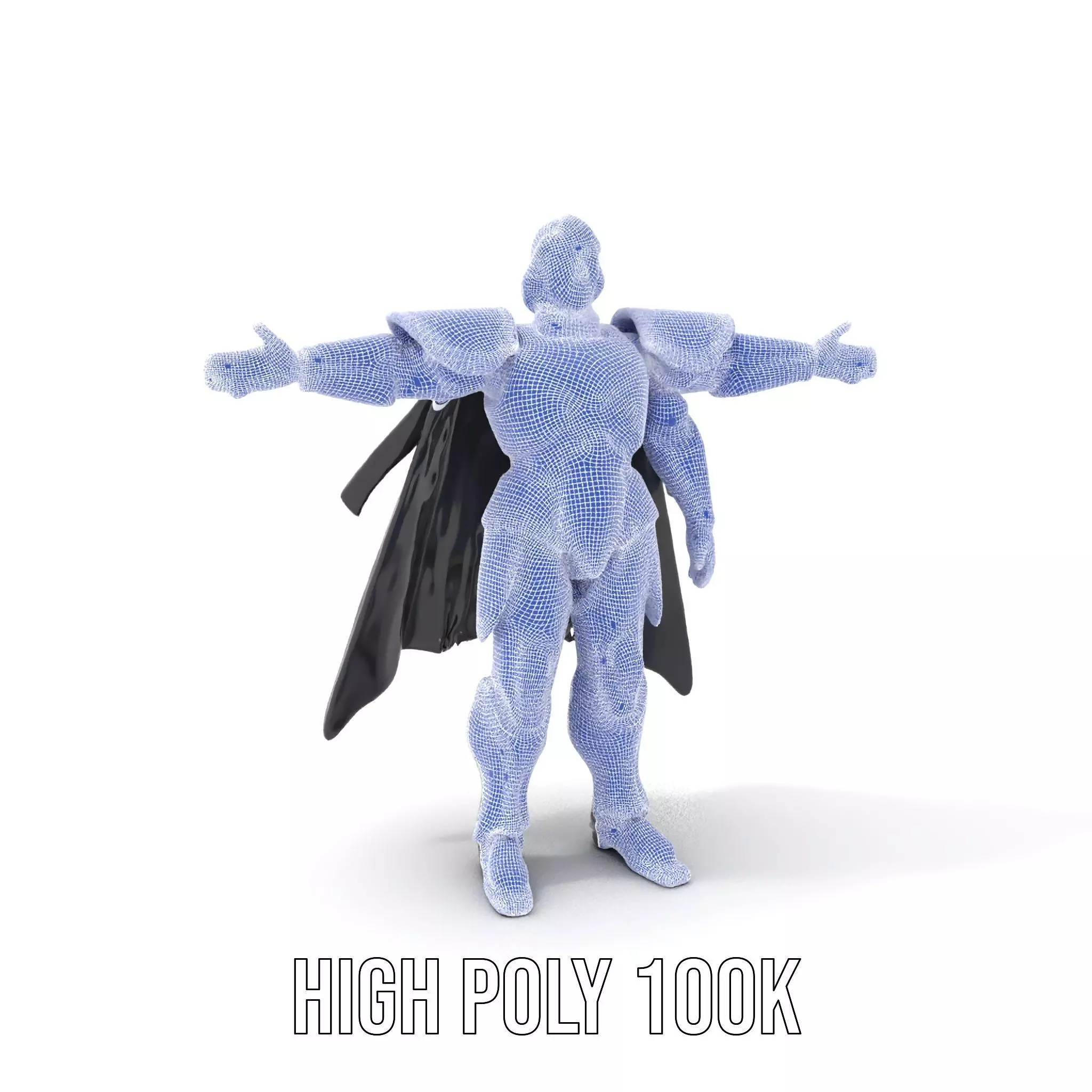 Silver Knight Armor model pack Low-poly 3D model_5