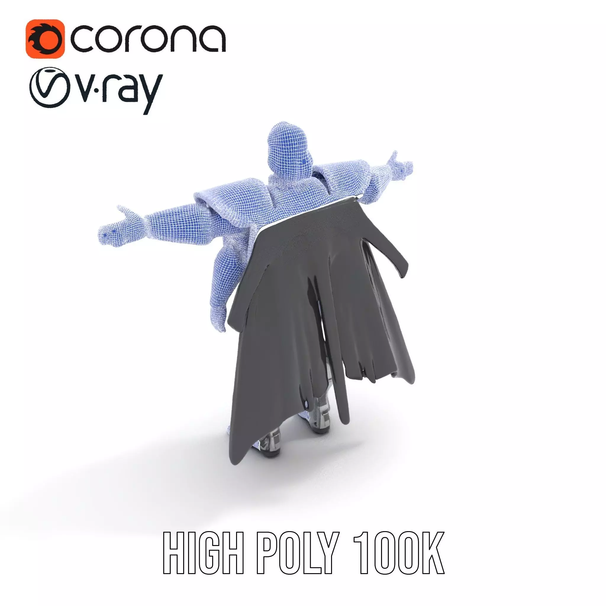 Silver Knight Armor model pack Low-poly 3D model_26