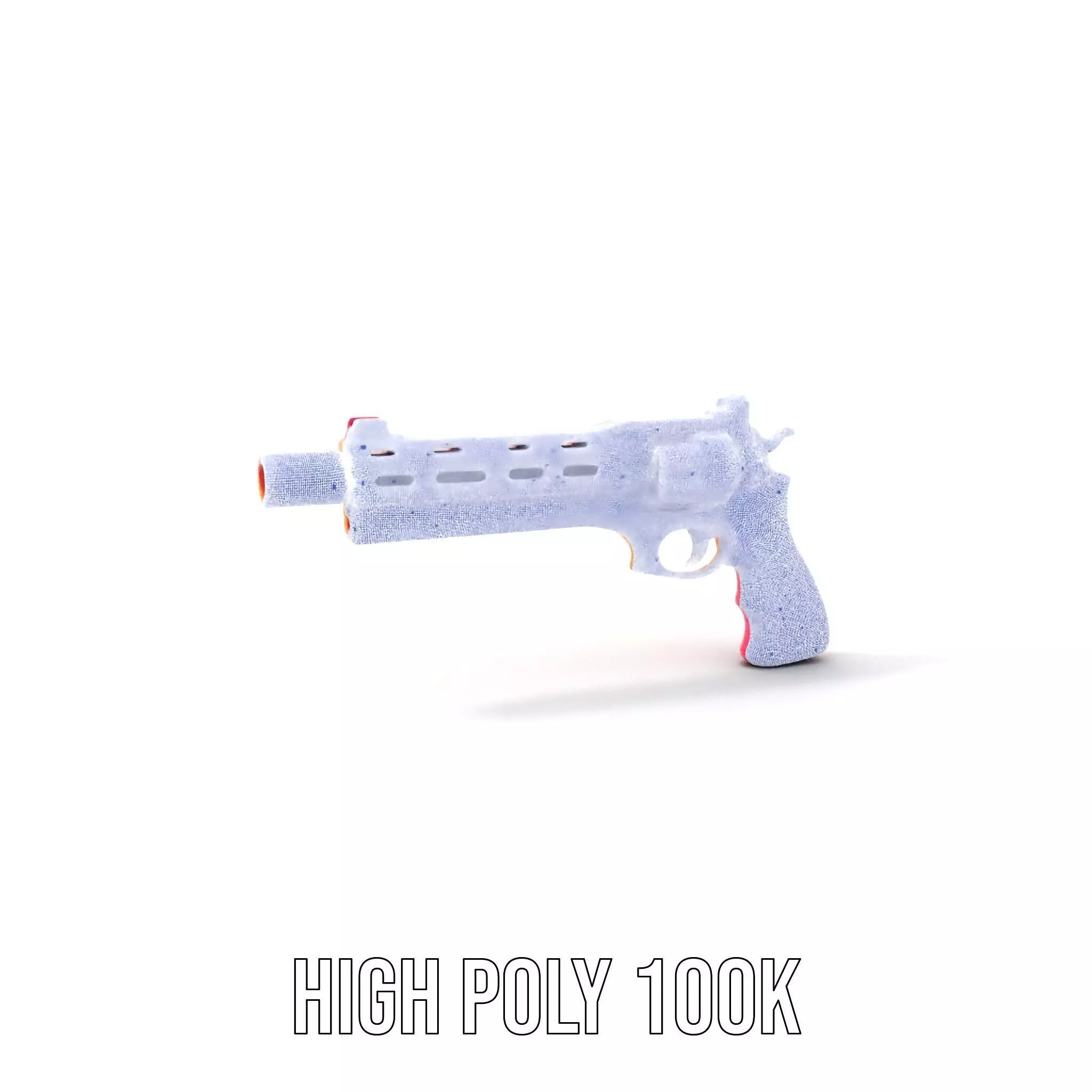 Vivid Revolver Toy model pack Low-poly 3D model_5