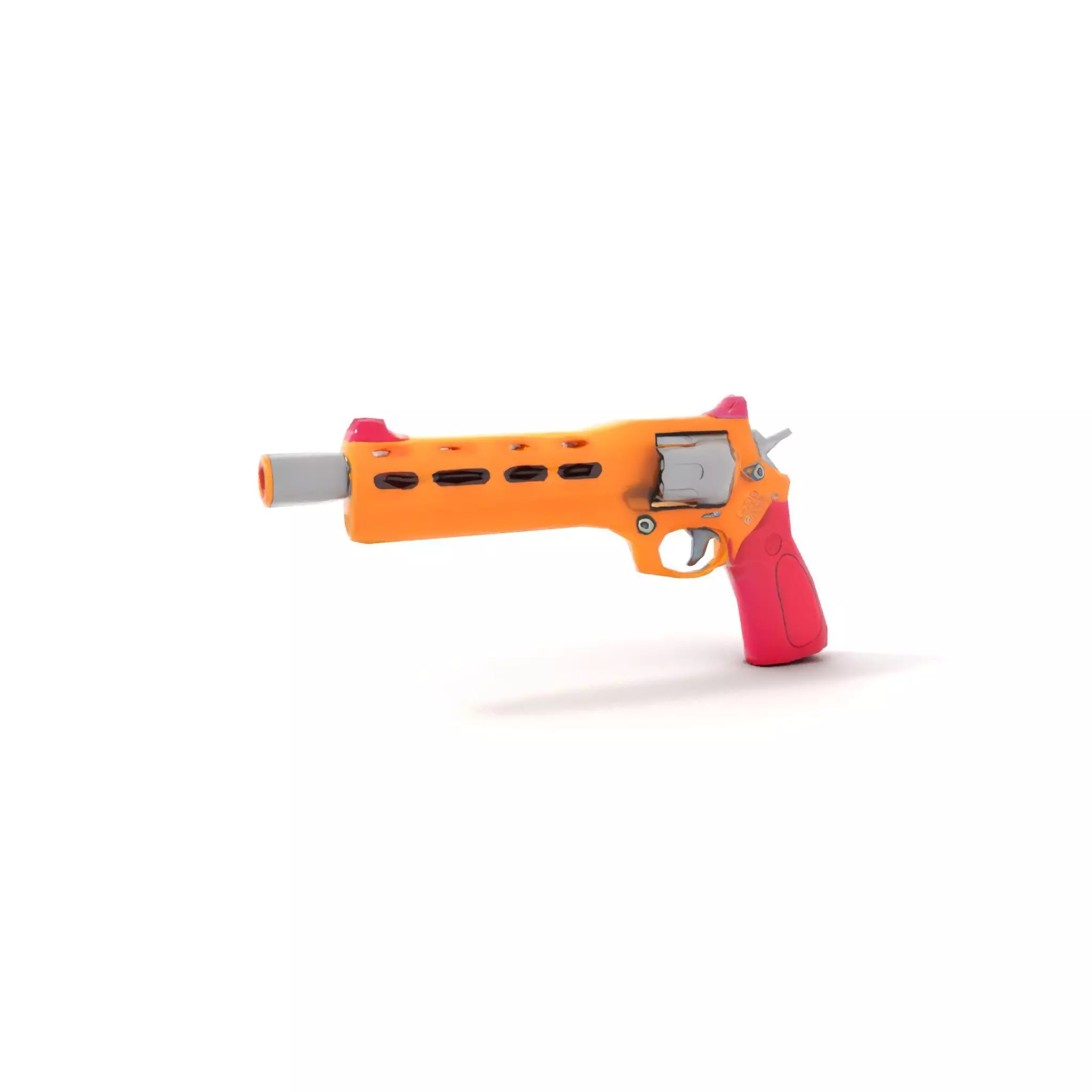 Vivid Revolver Toy model pack Low-poly 3D model_8
