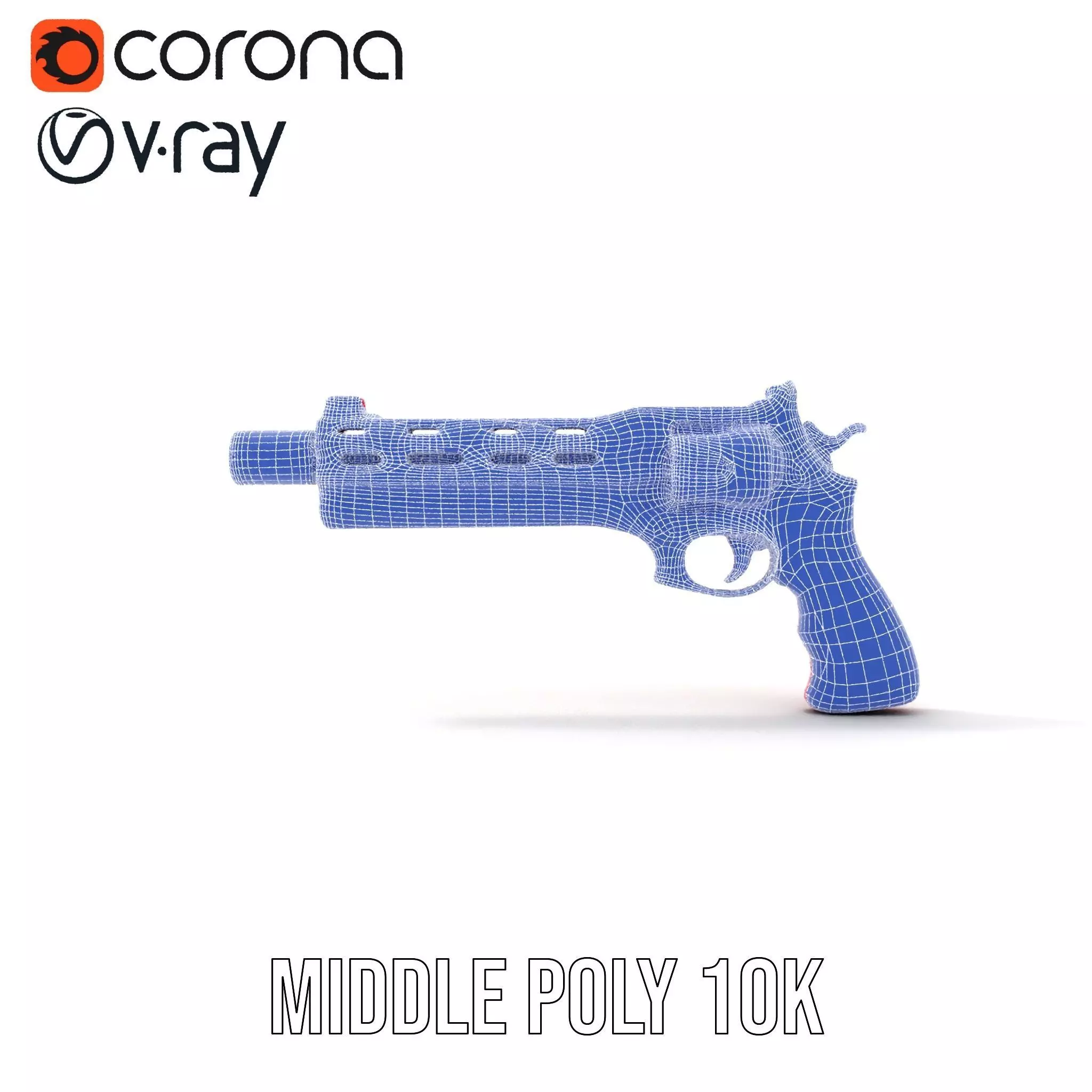 Vivid Revolver Toy model pack Low-poly 3D model_25