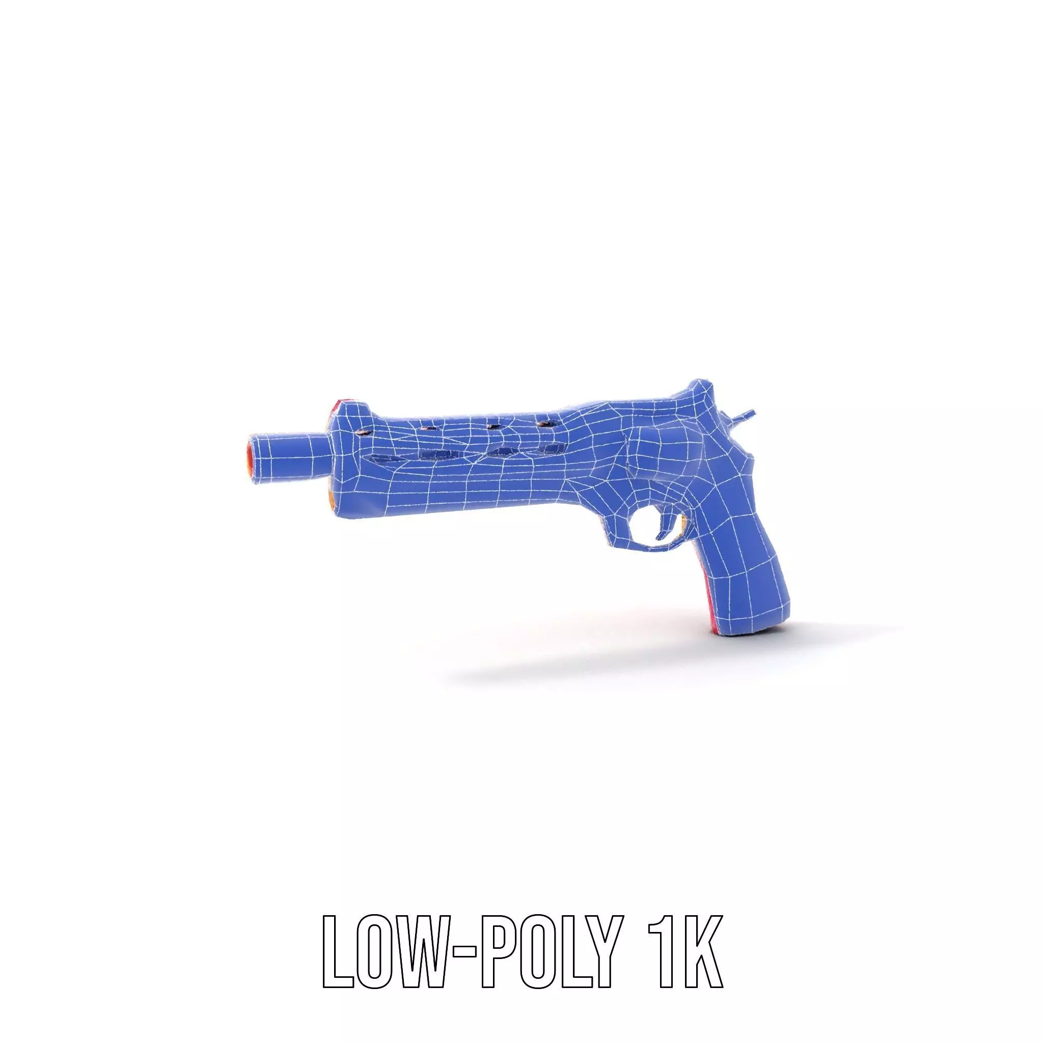 Vivid Revolver Toy model pack Low-poly 3D model_13