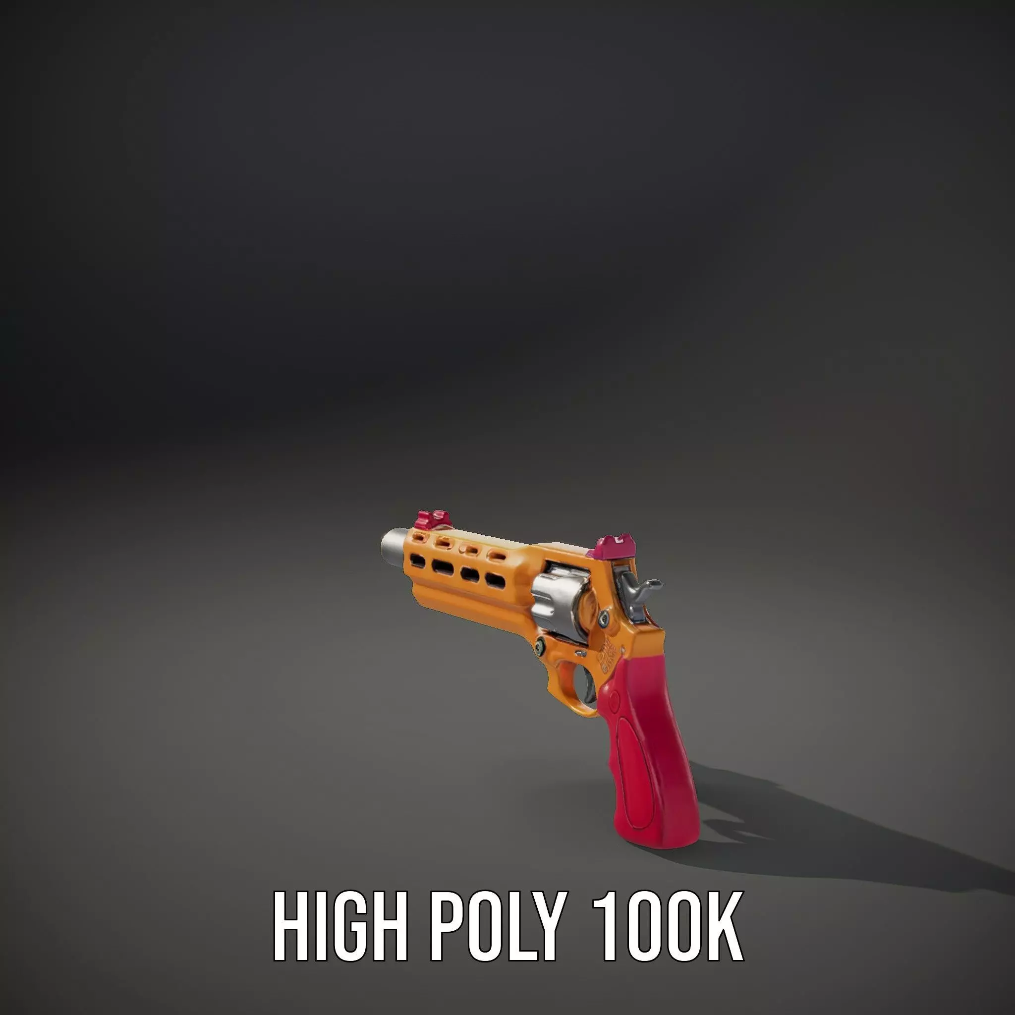 Vivid Revolver Toy model pack Low-poly 3D model_11