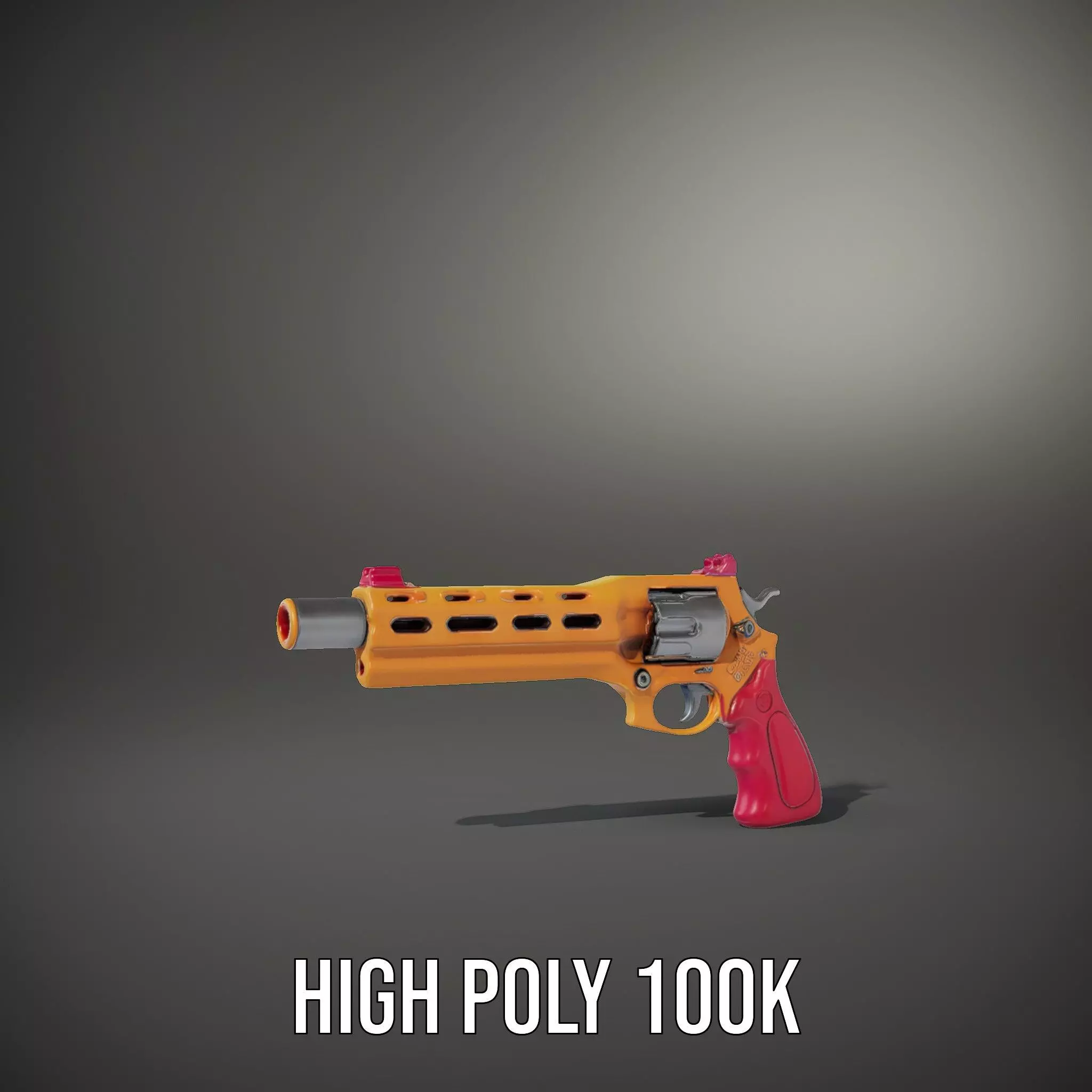 Vivid Revolver Toy model pack Low-poly 3D model_9