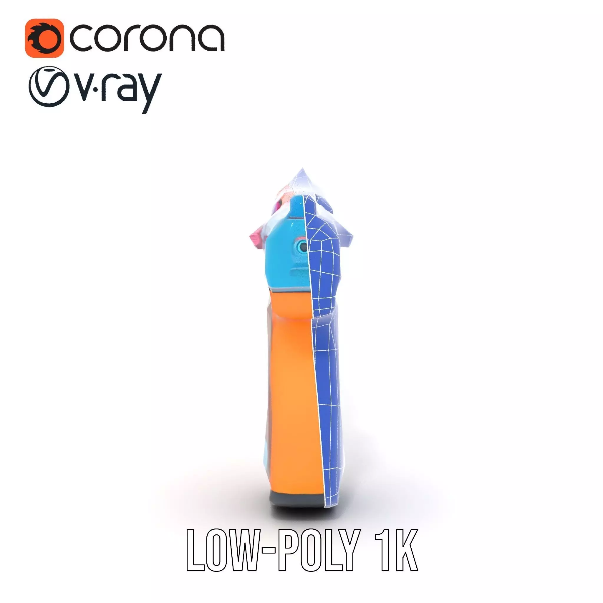 Vibrant Toy Blaster model pack Low-poly 3D model_22