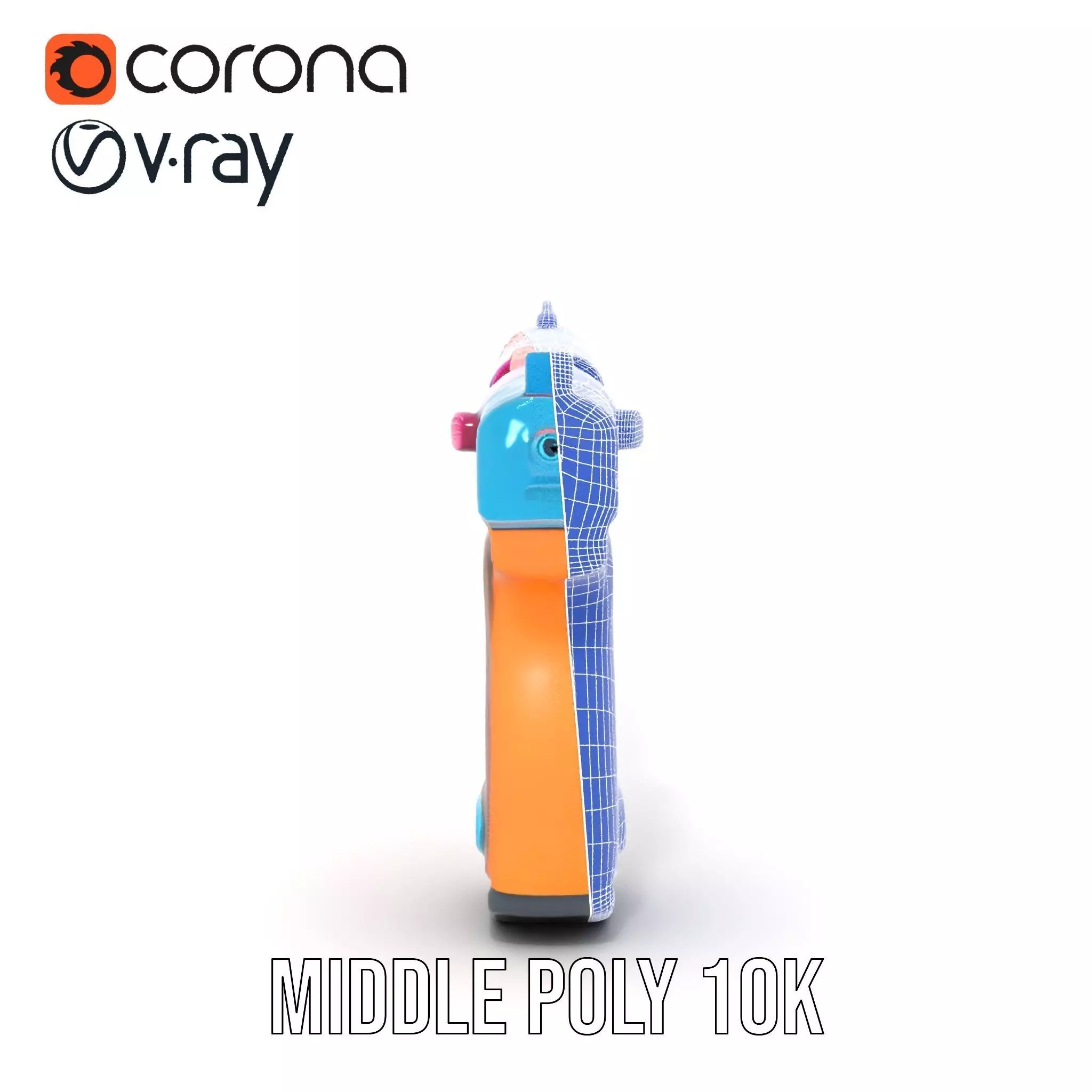 Vibrant Toy Blaster model pack Low-poly 3D model_30