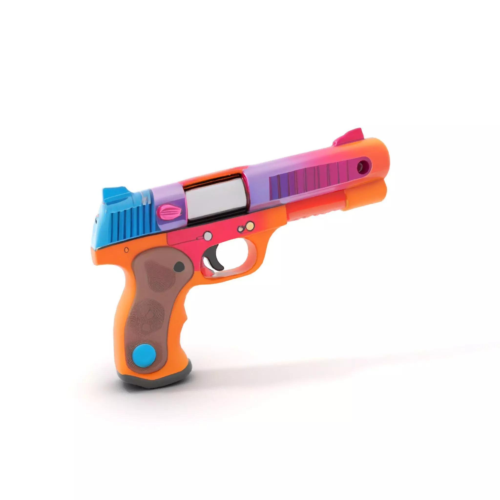 Vibrant Toy Blaster model pack Low-poly 3D model_6