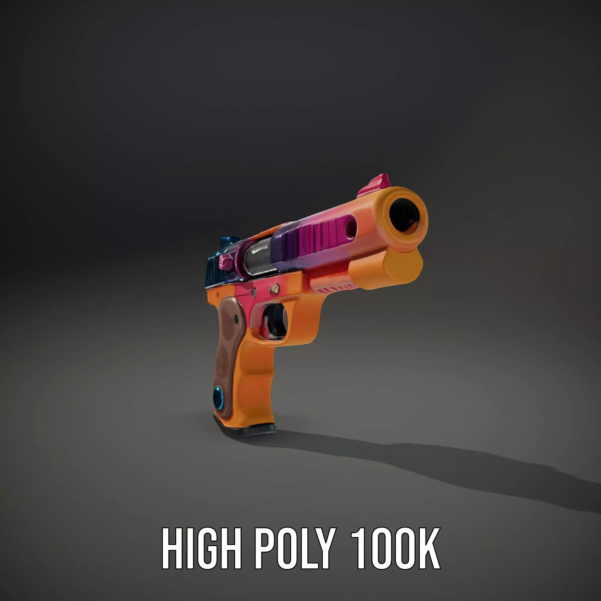 Vibrant Toy Blaster model pack Low-poly 3D model_15