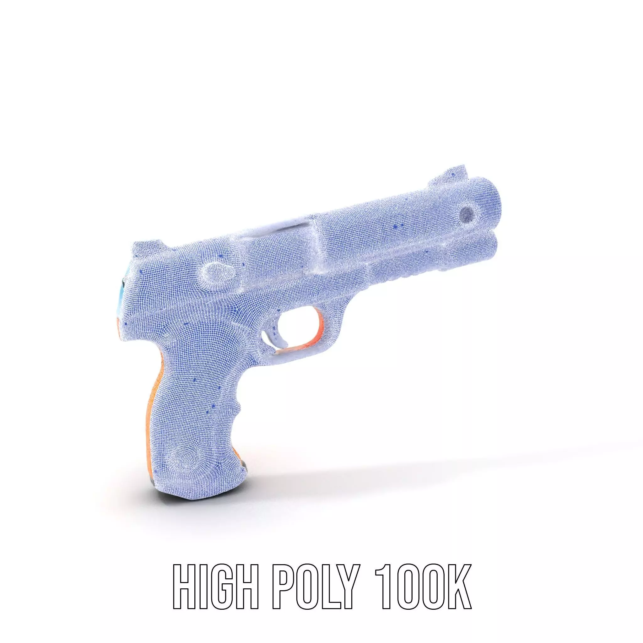 Vibrant Toy Blaster model pack Low-poly 3D model_5
