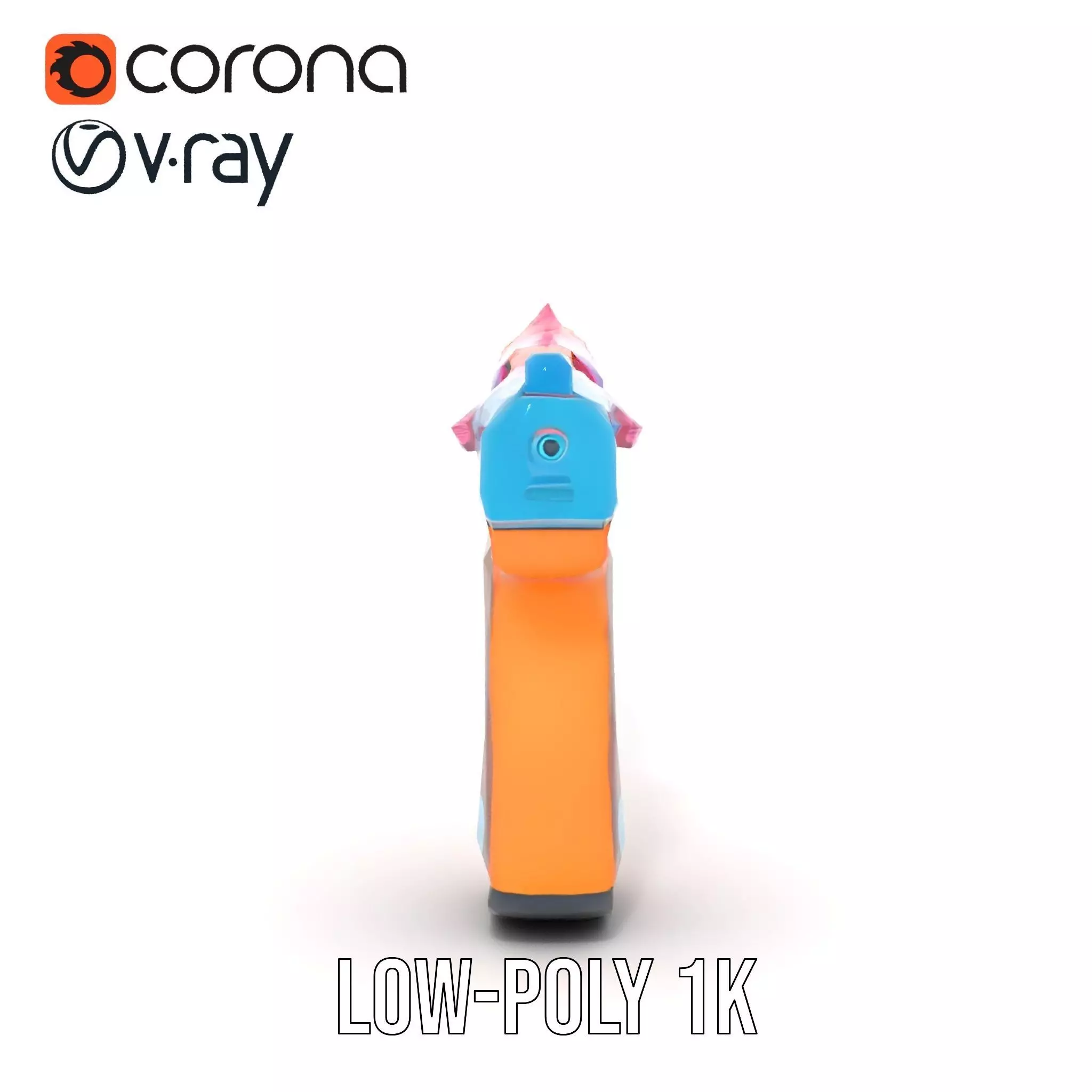 Vibrant Toy Blaster model pack Low-poly 3D model_20