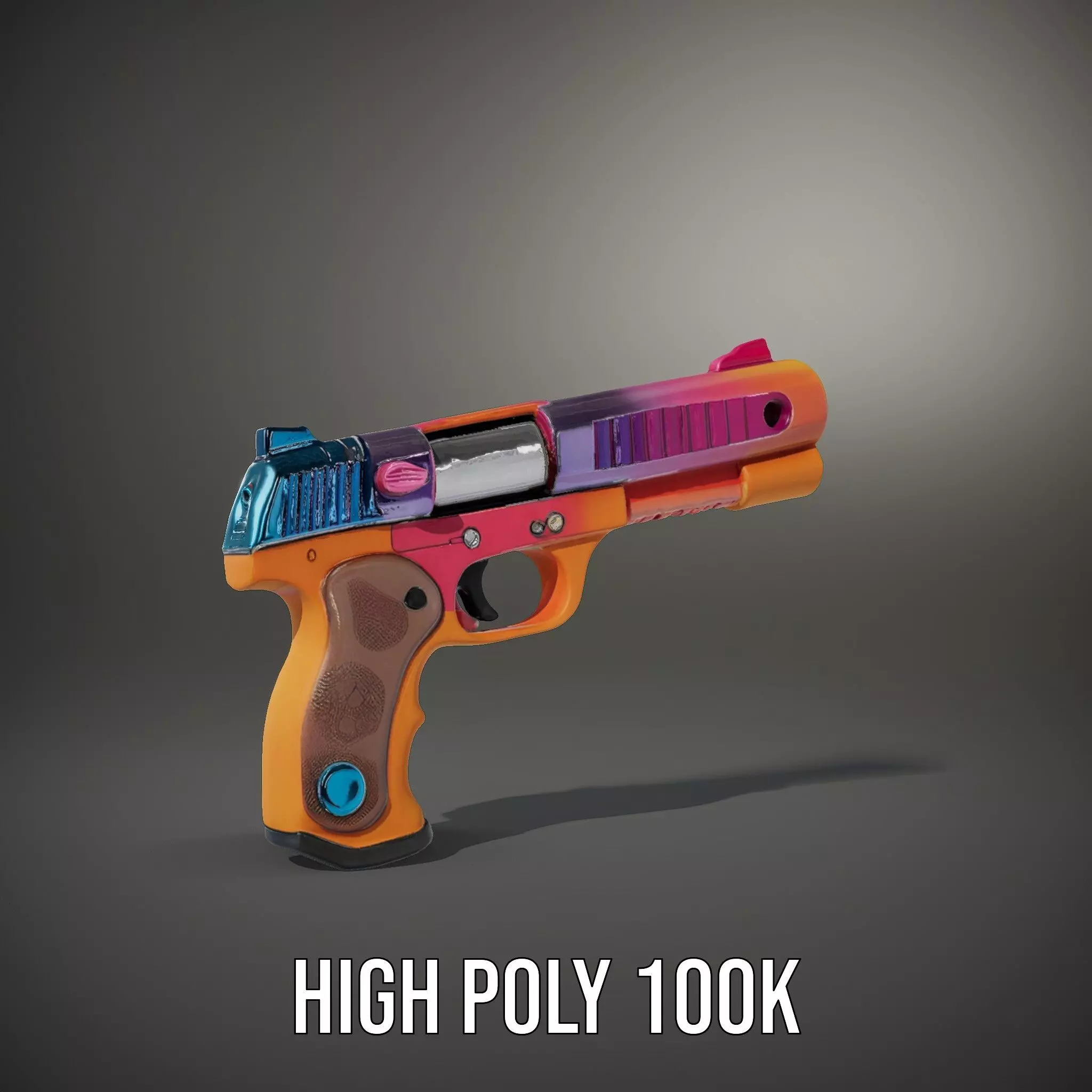 Vibrant Toy Blaster model pack Low-poly 3D model_10