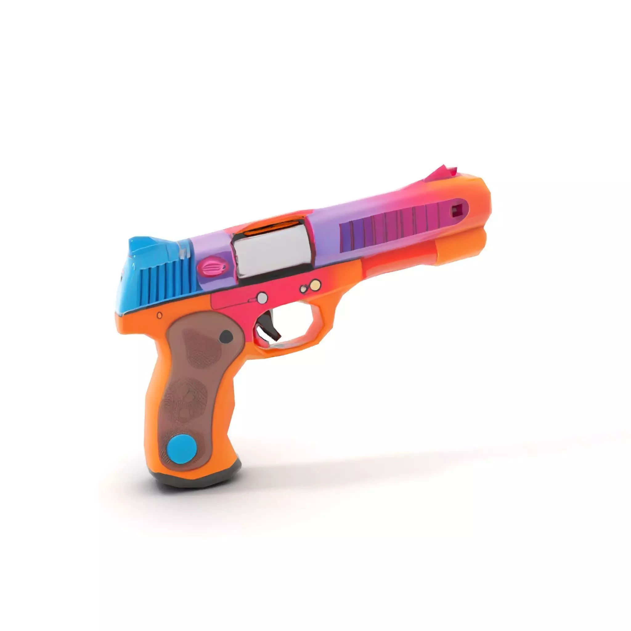 Vibrant Toy Blaster model pack Low-poly 3D model_8