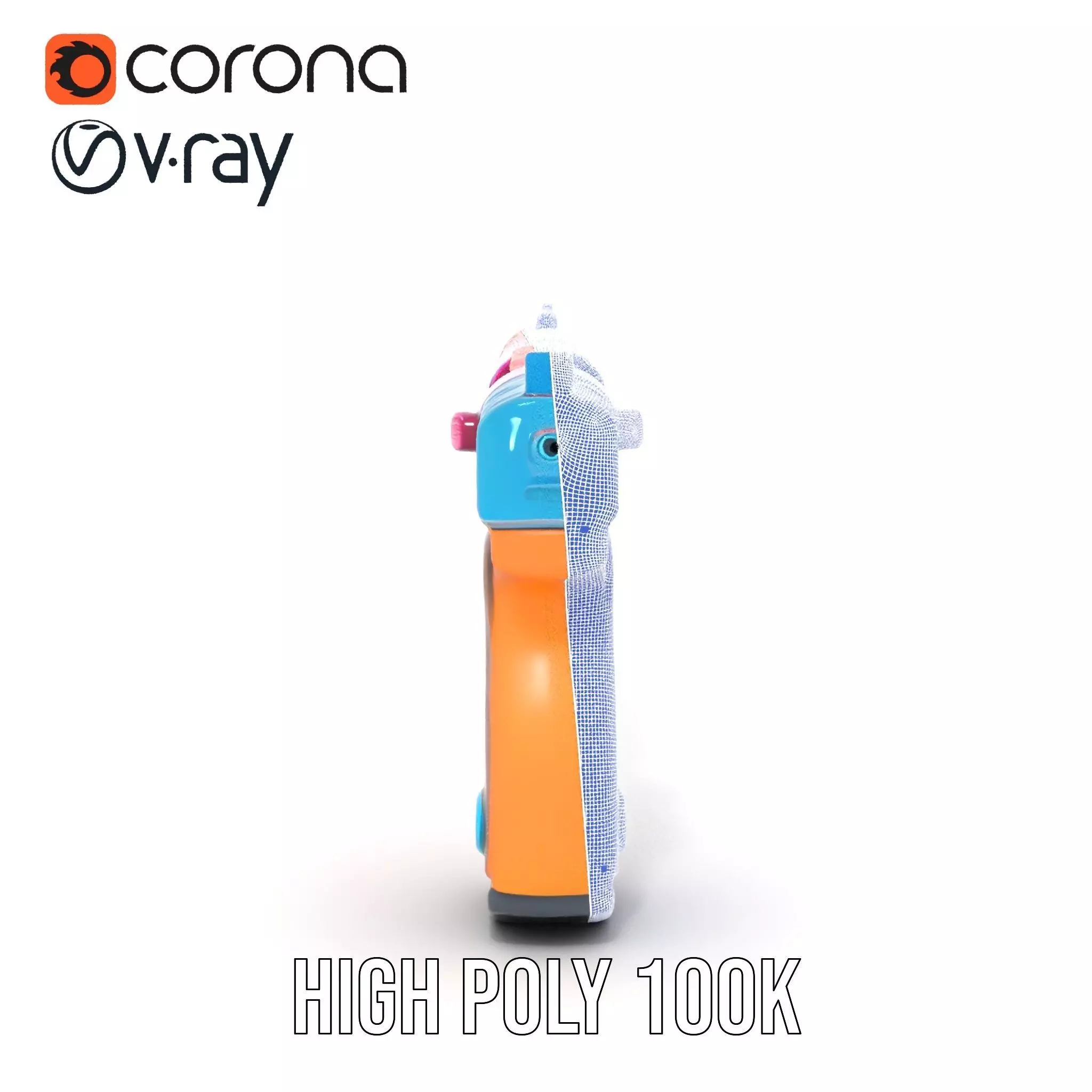 Vibrant Toy Blaster model pack Low-poly 3D model_35