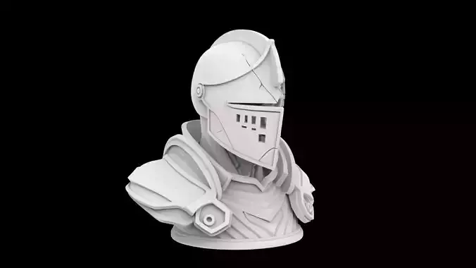 Cursed Knight Bust 3D Print Model