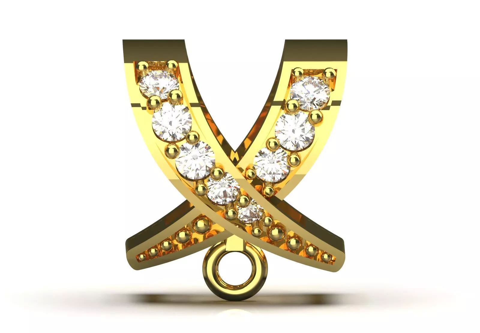 Bowtie Chain Link  Linear Shine and Secure Connection gl0022 3D print model_1