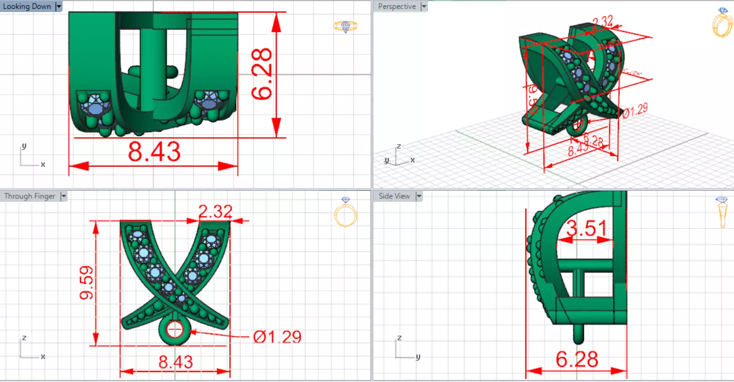 Bowtie Chain Link  Linear Shine and Secure Connection gl0022 3D print model_20
