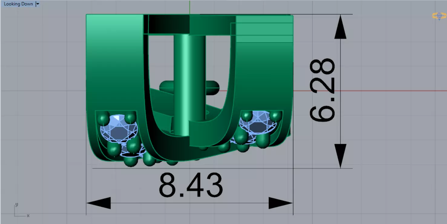 Bowtie Chain Link  Linear Shine and Secure Connection gl0022 3D print model_12
