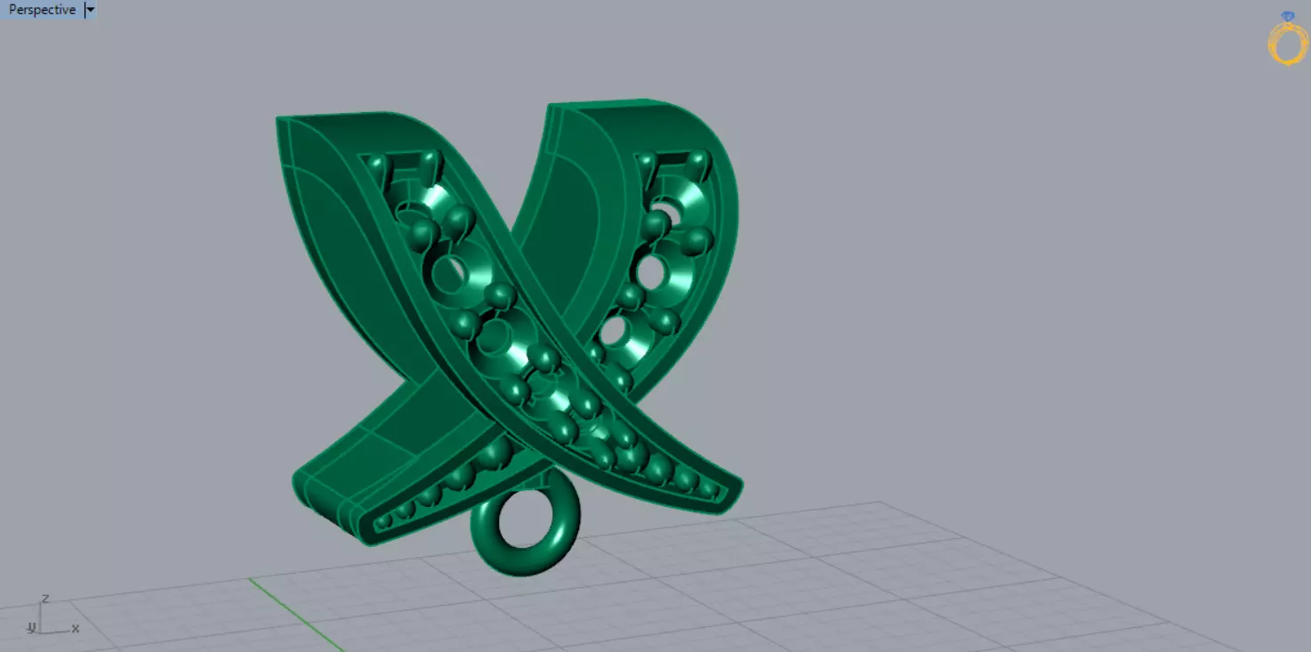 Bowtie Chain Link  Linear Shine and Secure Connection gl0022 3D print model_6