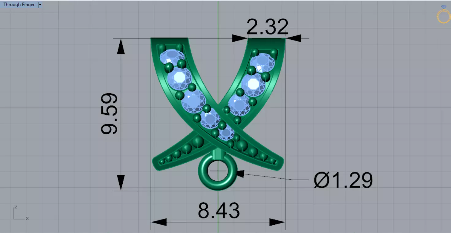 Bowtie Chain Link  Linear Shine and Secure Connection gl0022 3D print model_13