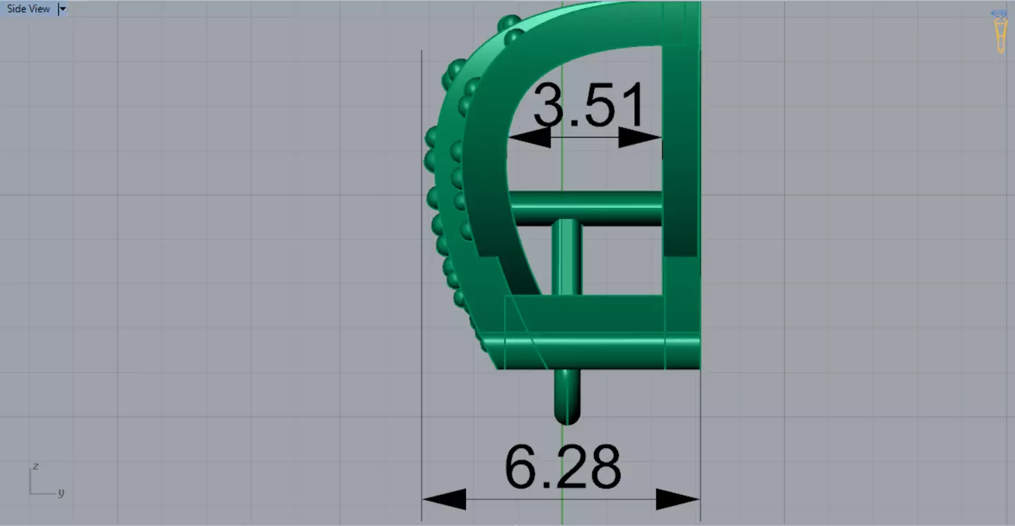 Bowtie Chain Link  Linear Shine and Secure Connection gl0022 3D print model_14