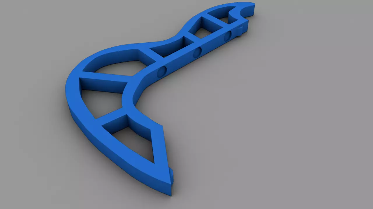 VORONOI GUITAR V2 APP SG diavoletto stl file  3D print model_7