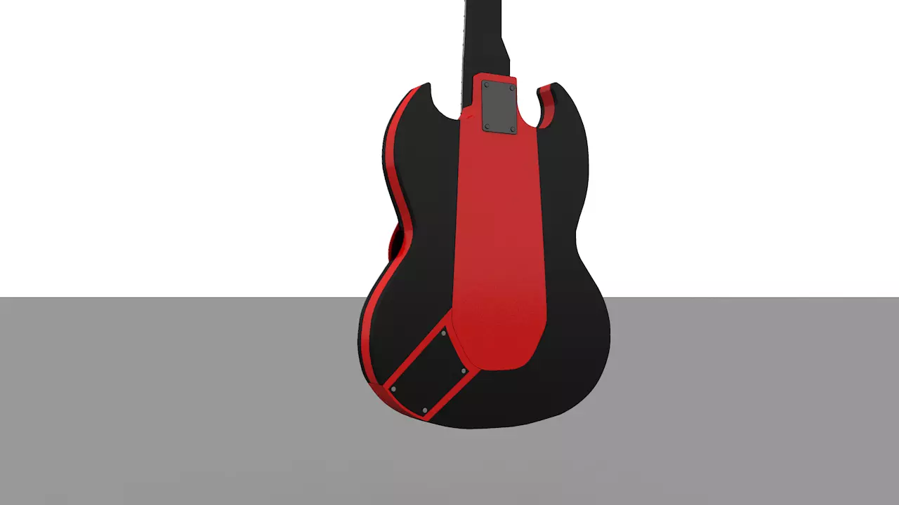VORONOI GUITAR V2 APP SG diavoletto stl file  3D print model_4