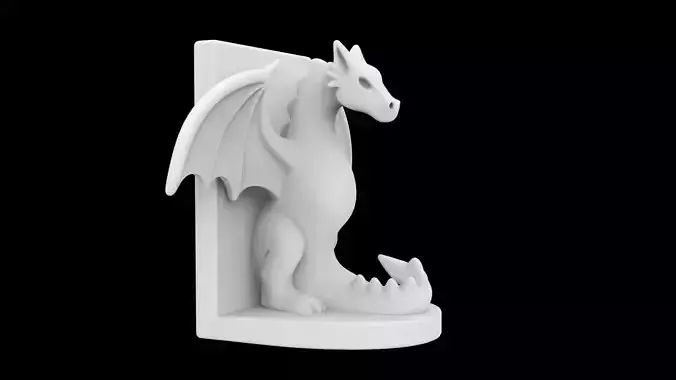 Dragon Guard Bookend Mythical Book Support