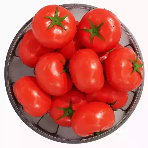 Tomato Low-poly 3D model 4