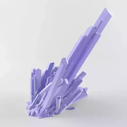 Crystal Emerald Quartz 3D Model Gem