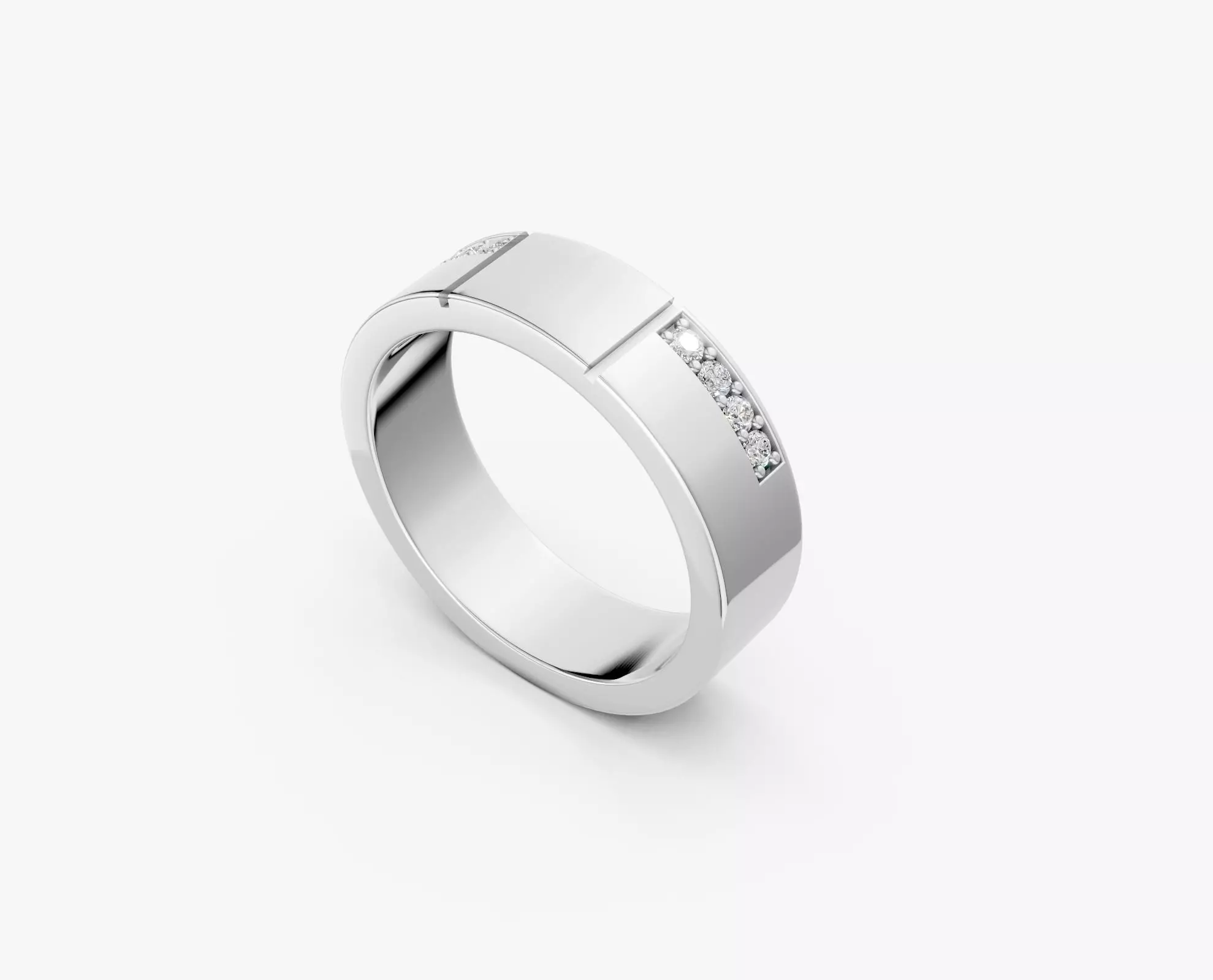 COUPLE RING SIMPLE-ZDR0169 3D print model_4