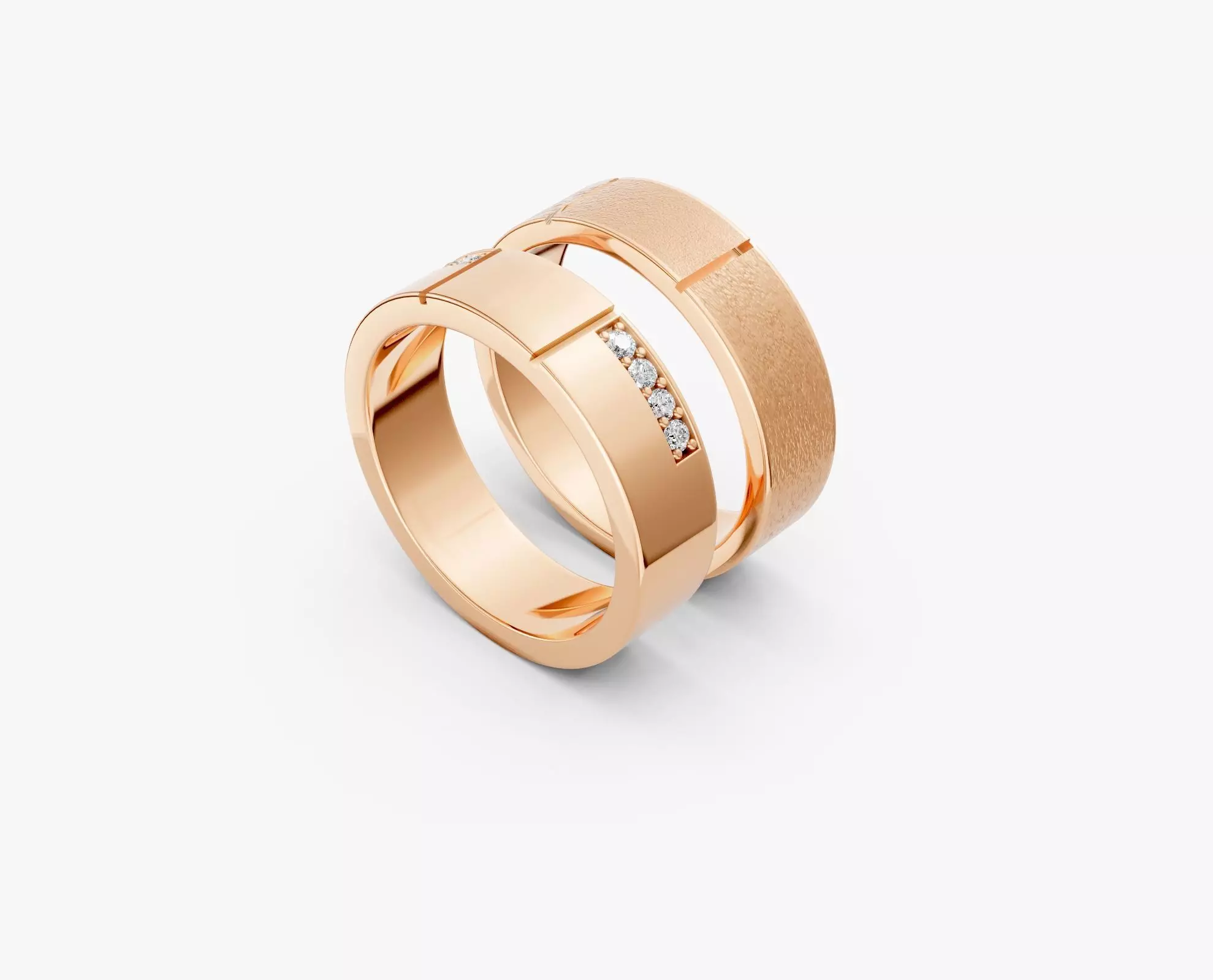 COUPLE RING SIMPLE-ZDR0169 3D print model_0