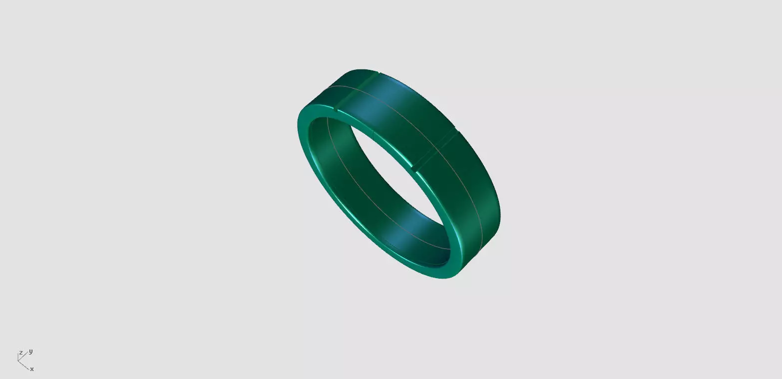 COUPLE RING SIMPLE-ZDR0169 3D print model_8