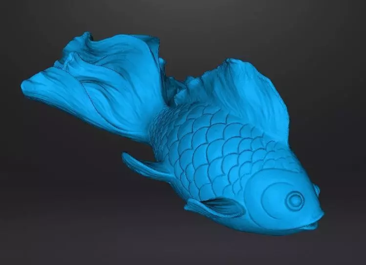 REALISTIC GOLDFISH SCULPTURE FIGURE MODEL PET STATUE 3D print model_9