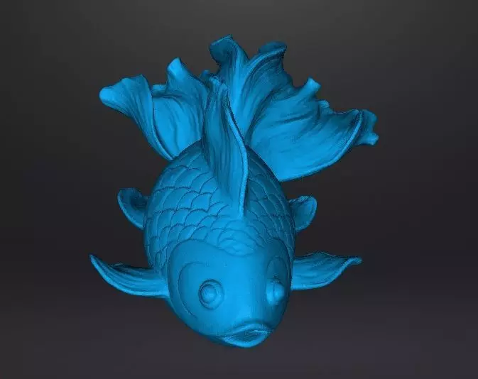 REALISTIC GOLDFISH SCULPTURE FIGURE MODEL PET STATUE 3D print model_8