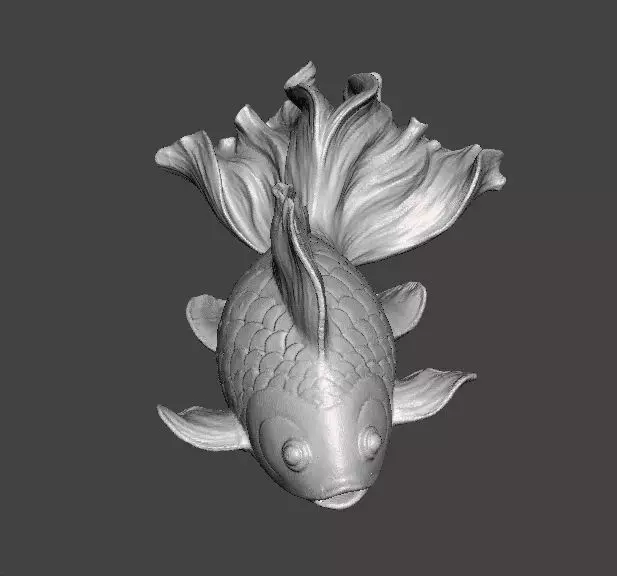 REALISTIC GOLDFISH SCULPTURE FIGURE MODEL PET STATUE 3D print model_1