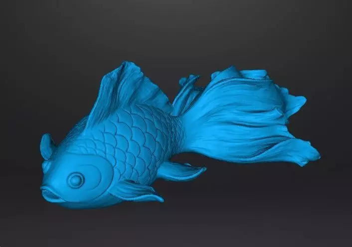 REALISTIC GOLDFISH SCULPTURE FIGURE MODEL PET STATUE 3D print model_7