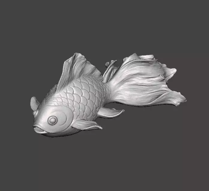 REALISTIC GOLDFISH SCULPTURE FIGURE MODEL PET STATUE 3D print model_0
