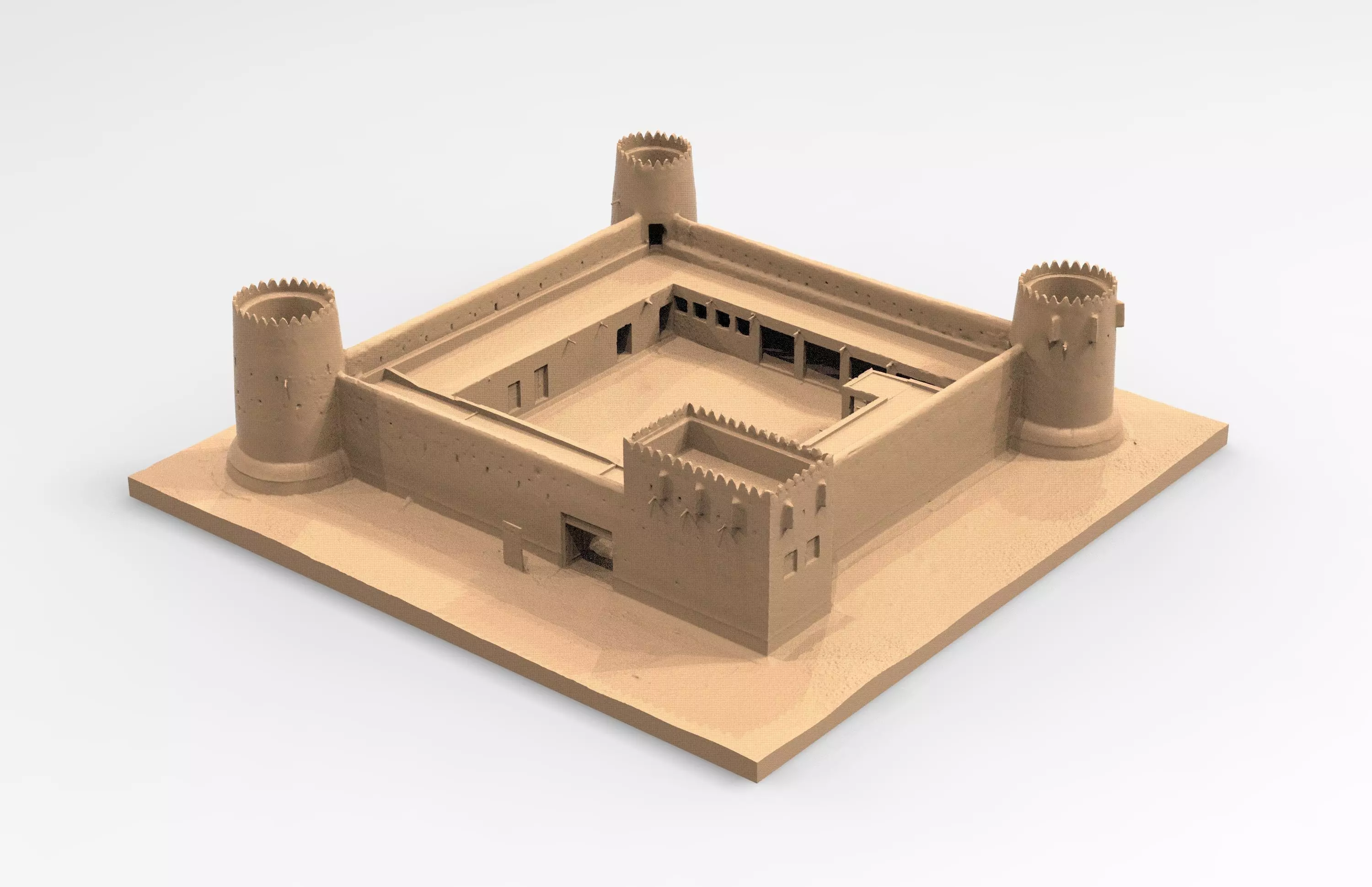 Al-Zubarah Fort 3D 3D print model_2