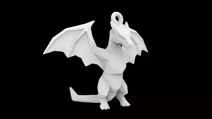 Dragon Keychain 3D Print Model 3D print model