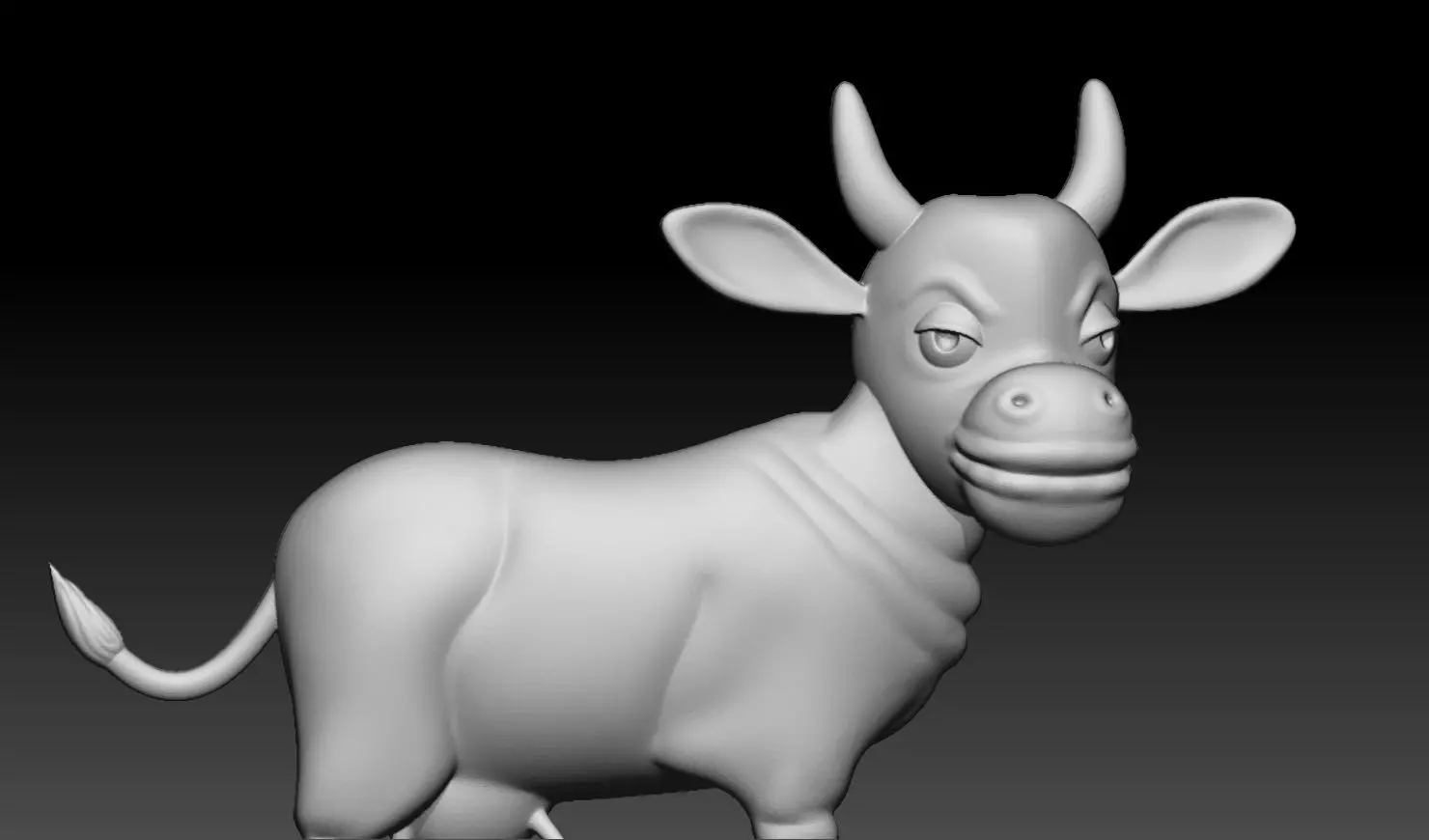 Cow Relief  3D Printable Model 3D print model_1