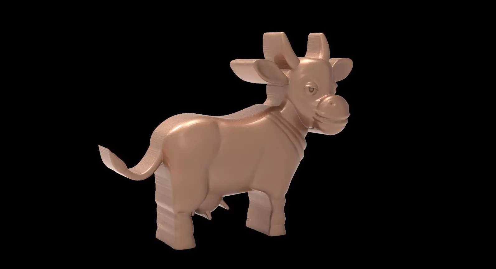 Cow Relief 3D Printable Model 3D print model