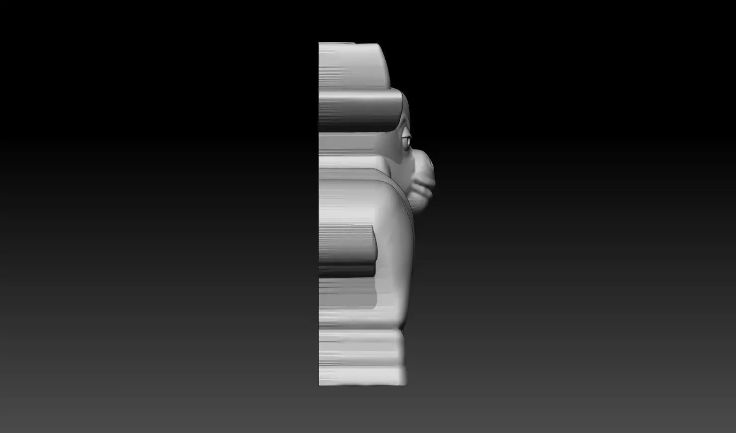 Cow Relief  3D Printable Model 3D print model_9