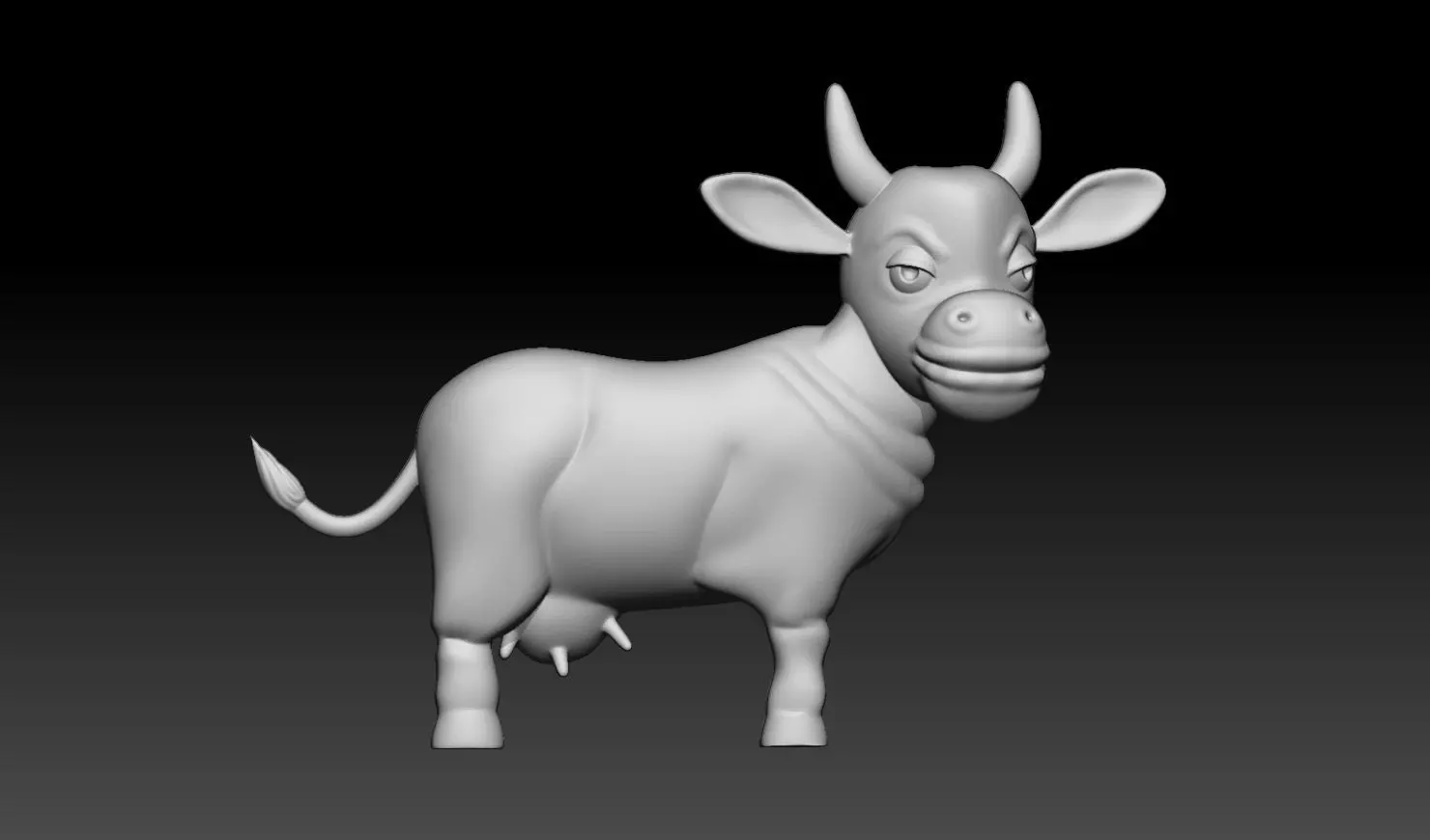 Cow Relief  3D Printable Model 3D print model_0